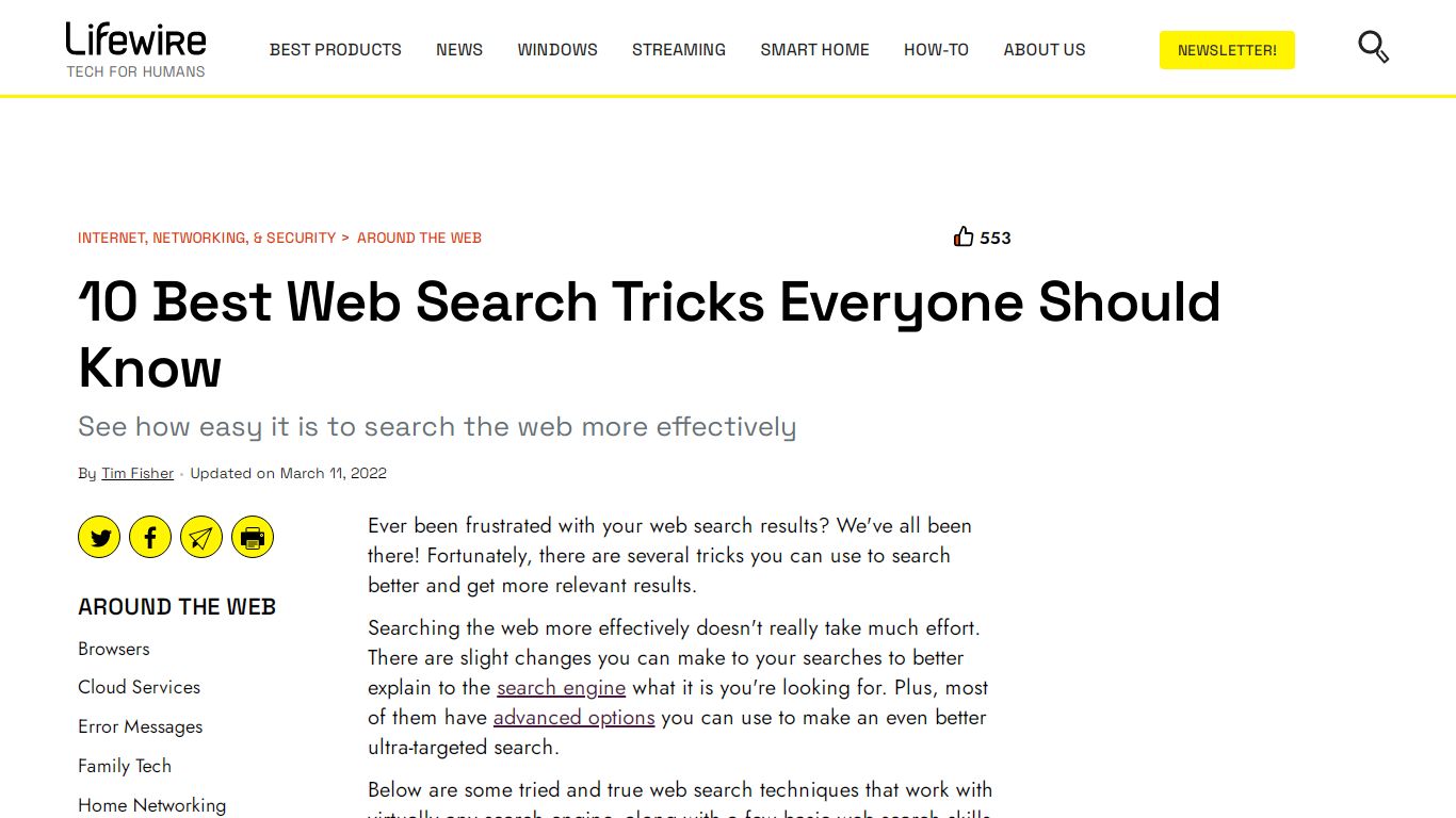 10 Best Web Search Tricks Everyone Should Know - Lifewire